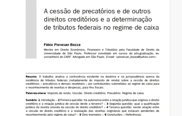 a cessão de precatórios