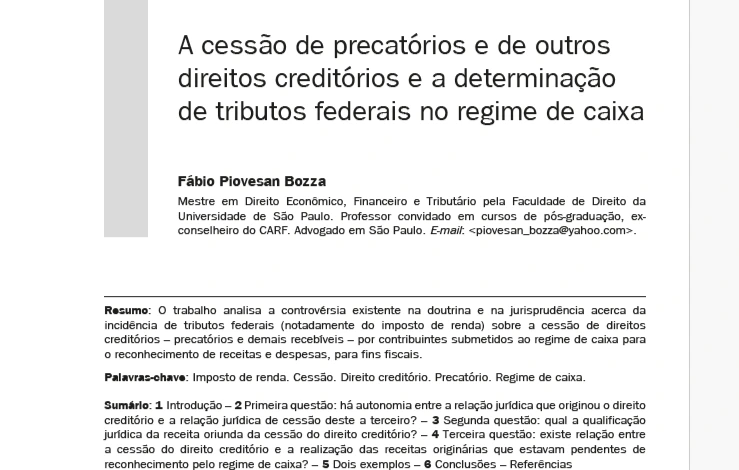 a cessão de precatórios