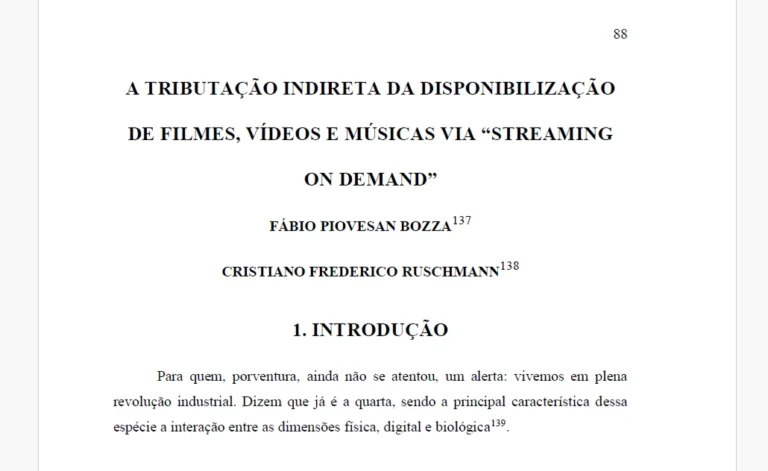 tributação de streaming